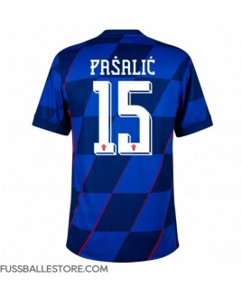 Günstige Kroatien Mario Pasalic #15 Auswärtstrikot EM 2024 Kurzarm